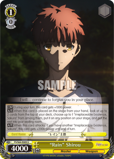 "Rain" Shirou - FS/S64-E009 - Uncommon available at 401 Games Canada