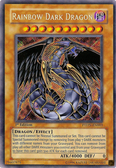 Rainbow Dark Dragon - PTDN-EN003 - Secret Rare - 1st Edition available at 401 Games Canada