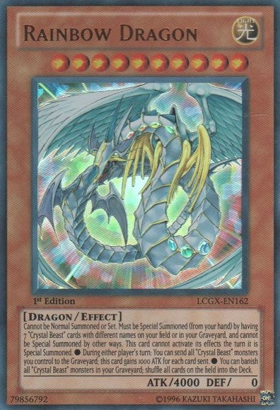 Rainbow Dragon - LCGX-EN162 - Ultra Rare - 1st Edition available at 401 Games Canada