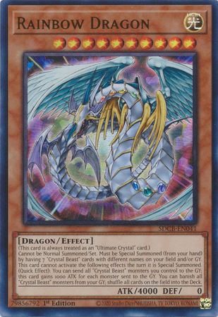 Rainbow Dragon - SDCB-EN041 - Ultra Rare - 1st Edition available at 401 Games Canada