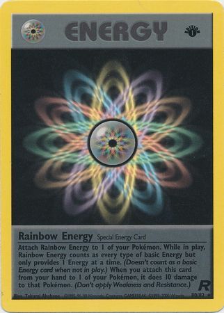 pokemon first edition energy card 401 Games Canada - Rainbow Energy - 80/82 - Rare