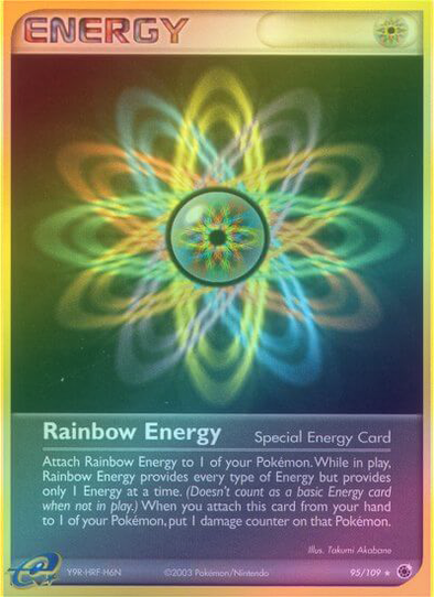 Rainbow Energy - 95/109 - Rare - Reverse Holo available at 401 Games Canada