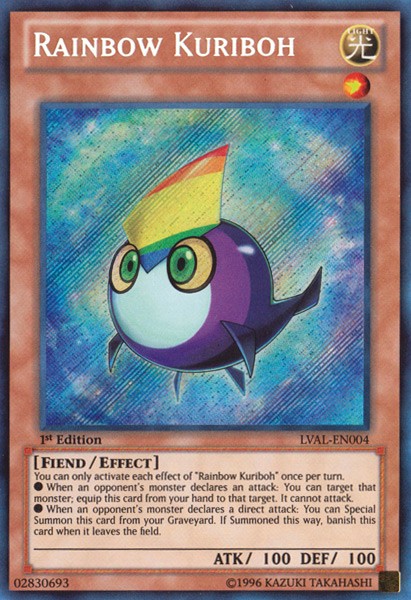 Rainbow Kuriboh - LVAL-EN004 - Secret Rare - 1st Edition available at 401 Games Canada