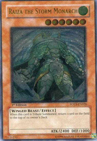 Raiza the Storm Monarch - FOTB-EN026 - Ultimate Rare - 1st Edition available at 401 Games Canada
