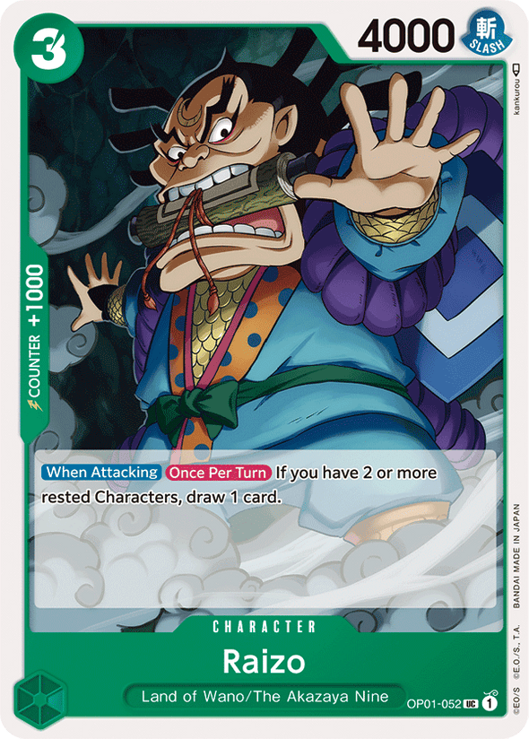 Raizo - OP01-052 - Uncommon available at 401 Games Canada