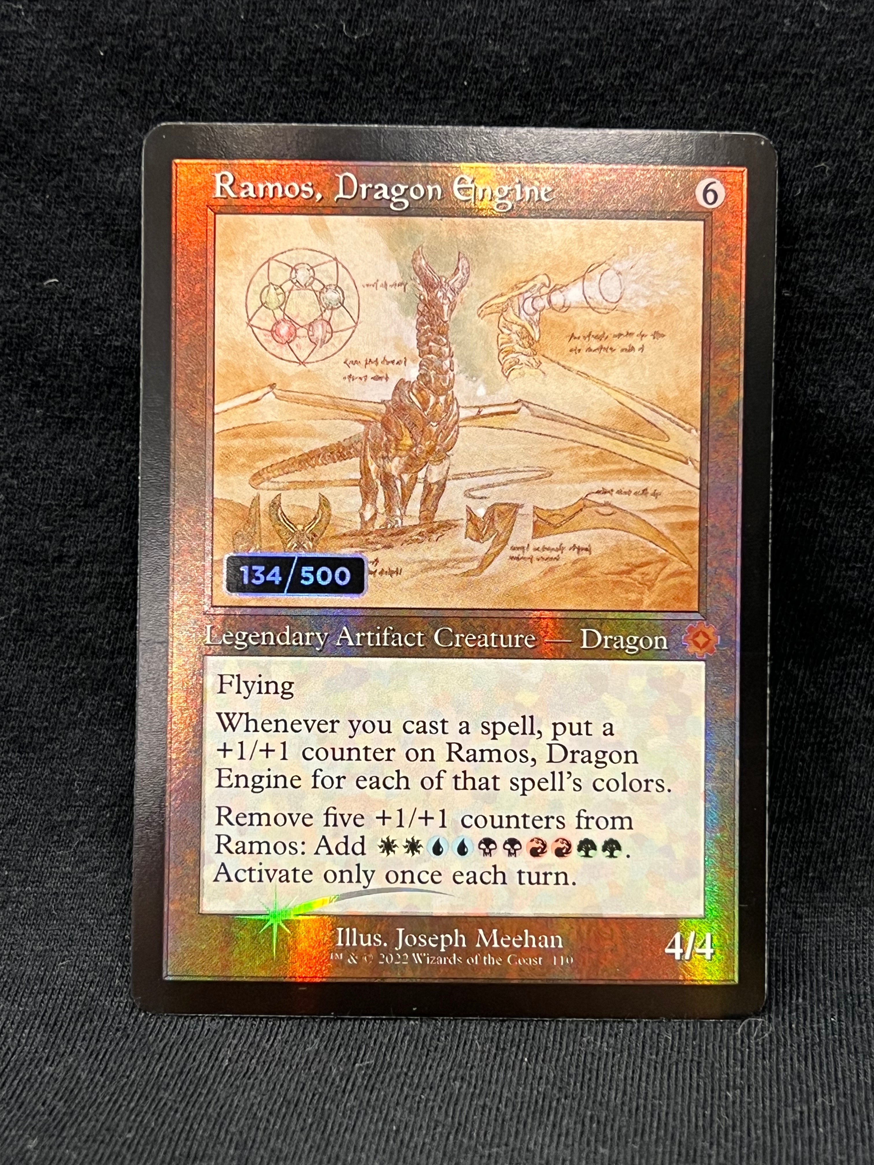 401 Games Canada - Ramos, Dragon Engine - Double Rainbow Serialized Schematic - Brothers' War Retro Artifacts - 134/500 401 Games Canada - Ramos, Dragon Engine - Double Rainbow Serialized Schematic - Brothers' War Retro Artifacts - 134/500