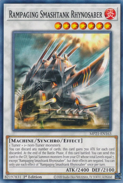 Rampaging Smashtank Rhynosaber - MP21-EN163 - Common - 1st Edition available at 401 Games Canada