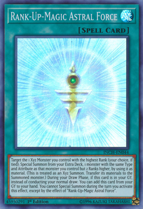 Rank-Up-Magic Astral Force - INCH-EN044 - Super Rare - 1st Edition available at 401 Games Canada