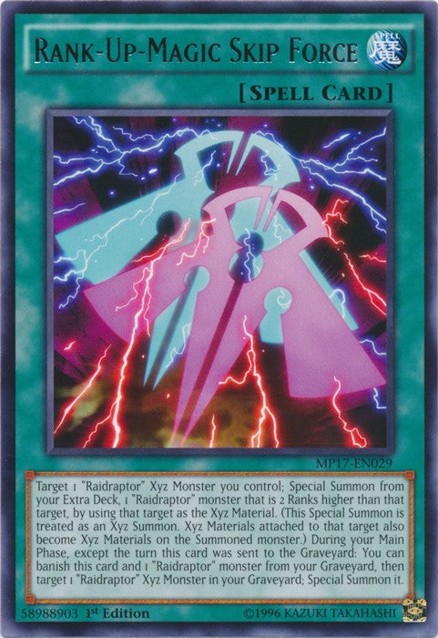 Rank-Up-Magic Skip Force - MP17-EN029 - Rare - 1st Edition available at 401 Games Canada