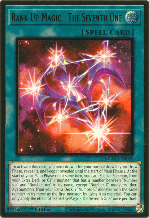 Rank-Up-Magic - The Seventh One - MAGO-EN049 - Premium Gold Rare - 1st Edition available at 401 Games Canada