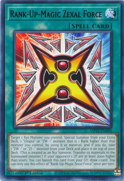 Rank-Up-Magic Zexal Force - MP22-EN090 - Rare - 1st Edition available at 401 Games Canada