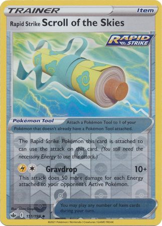 Rapid Strike Scroll of the Skies - 151/198 - Uncommon - Reverse Holo available at 401 Games Canada