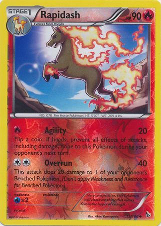 Rapidash - 15/106 - Uncommon - Reverse Holo available at 401 Games Canada