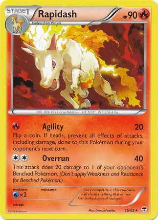 Rapidash - 15/83 - Rare available at 401 Games Canada