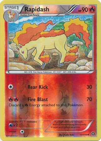 Rapidash - 17/114 - Uncommon - Reverse Holo available at 401 Games Canada