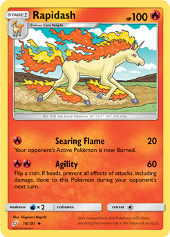 Rapidash - 18/181 - Uncommon available at 401 Games Canada