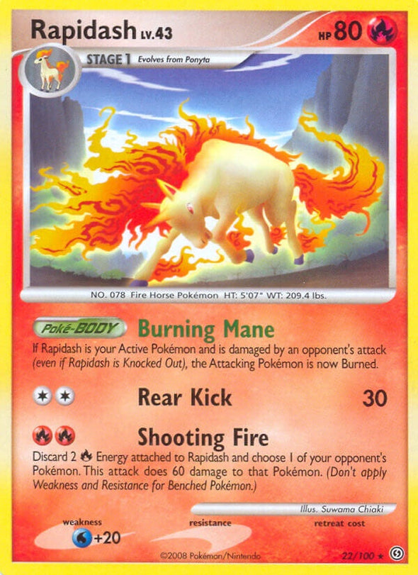 Rapidash - 22/100 - Rare available at 401 Games Canada