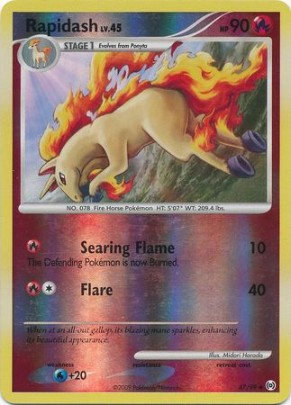 Rapidash - 47/99 - Uncommon - Reverse Holo available at 401 Games Canada