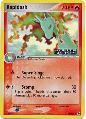 Rapidash - 52/113 - Uncommon - Reverse Holo available at 401 Games Canada