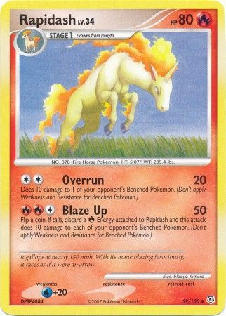 Rapidash - 59/130 - Uncommon available at 401 Games Canada