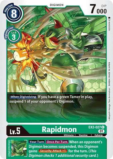 Rapidmon - EX2-027 - Uncommon available at 401 Games Canada