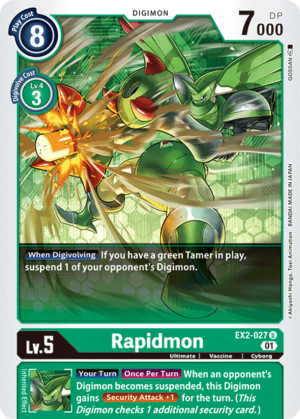 Rapidmon - EX2-027 - Uncommon available at 401 Games Canada