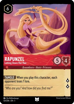 Rapunzel (Letting Down Her Hair) - 121/204 - Uncommon available at 401 Games Canada