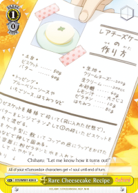 Rare Cheesecake Recipe - CCS/WX01-E028 - Uncommon available at 401 Games Canada