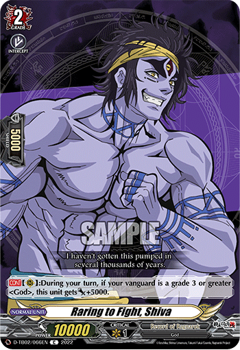 Raring to Fight, Shiva - D-TB02/066 - Common available at 401 Games Canada