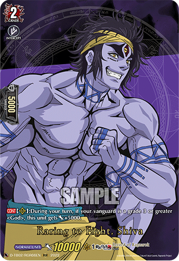 Raring to Fight, Shiva - D-TB02/RGR66 - Ragnarok Rare available at 401 Games Canada