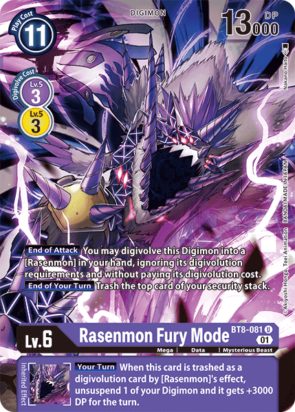 Rasenmon Fury Mode - BT8-081 - Uncommon available at 401 Games Canada