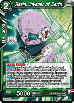 Rasin, Invader of Earth - BT12-074 - Common available at 401 Games Canada