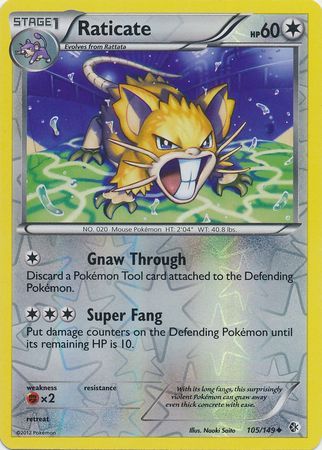 Raticate - 105/149 - Uncommon - Reverse Holo available at 401 Games Canada