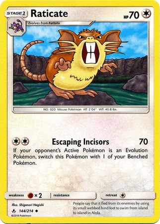 Raticate - 144/214 - Uncommon available at 401 Games Canada