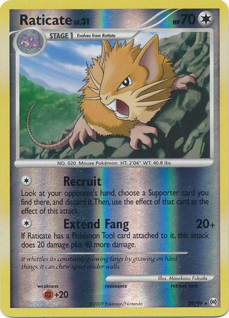 Raticate - 29/99 - Rare - Reverse Holo available at 401 Games Canada