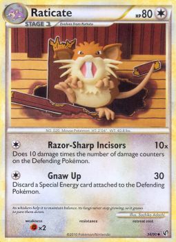 Raticate - 34/90 - Uncommon available at 401 Games Canada