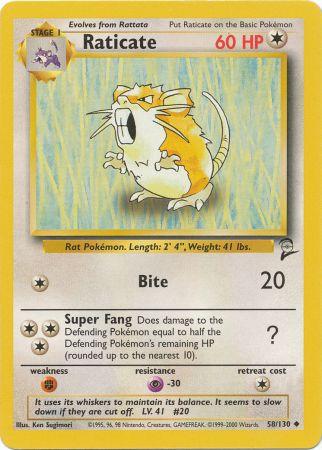 Raticate - 58/130 - Uncommon available at 401 Games Canada