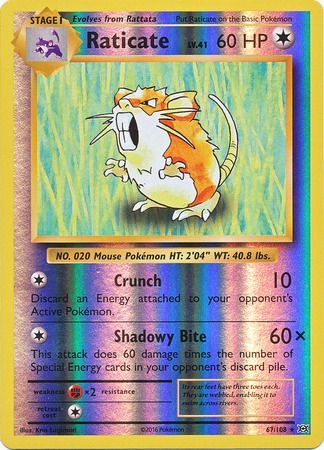 Raticate - 67/108 - Rare - Reverse Holo available at 401 Games Canada