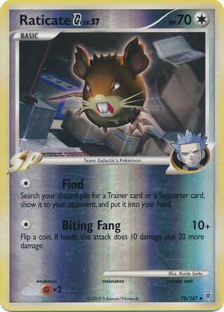 Raticate G - 78/147 - Uncommon - Reverse Holo available at 401 Games Canada