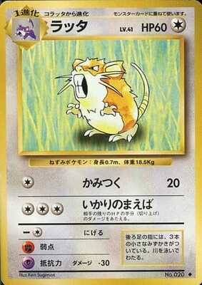 Raticate (Japanese) - 020 - Uncommon
