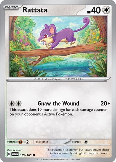 Rattata - 019/165 - Common available at 401 Games Canada