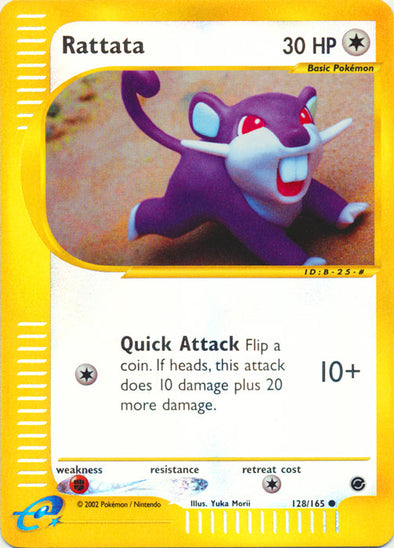 Rattata - 128/165 - Common - Reverse Holo available at 401 Games Canada