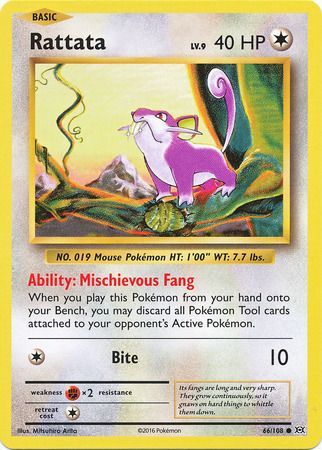 Rattata - 66/108 - Common available at 401 Games Canada