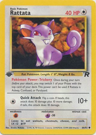 Rattata - 66/82 - Common - 1st Edition available at 401 Games Canada