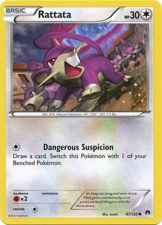 Rattata - 87/122 - Common available at 401 Games Canada