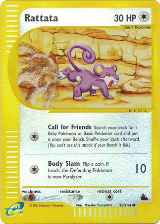 Rattata - 90/144 - Common - Reverse Holo available at 401 Games Canada