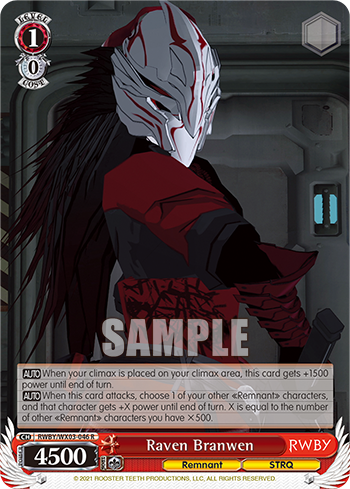 Raven Branwen - RWBY/WX03-046 - Rare available at 401 Games Canada