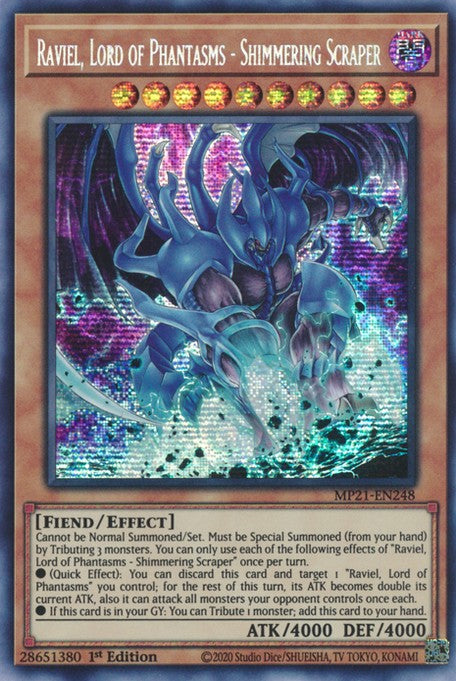 Raviel, Lord of Phantasms - Shimmering Scraper - MP21-EN248 - Prismatic Secret Rare - 1st Edition available at 401 Games Canada