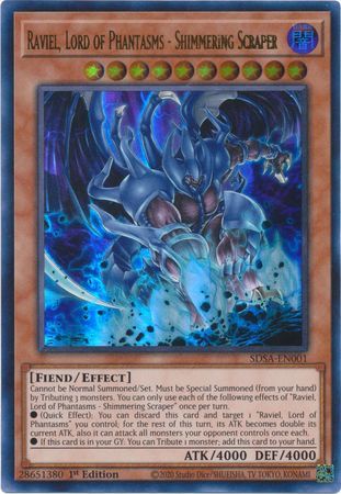 Raviel, Lord of Phantasms - Shimmering Scraper - SDSA-EN001 - Ultra Rare - 1st Edition available at 401 Games Canada