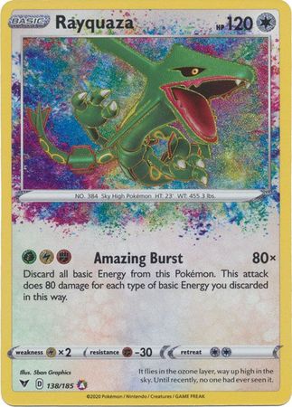 Rayquaza - 138/185 - Amazing Rare available at 401 Games Canada